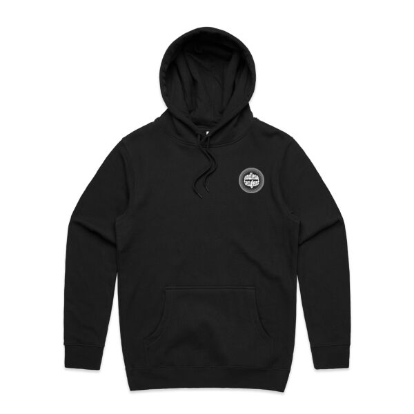 Men's Hoodie, white logo for dark colours Thumbnail